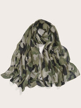 Load image into Gallery viewer, Green Camo Scarf
