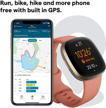 Load image into Gallery viewer, Fitbit Versa 3 Smartwatch - Pink Clay / Soft Gold
