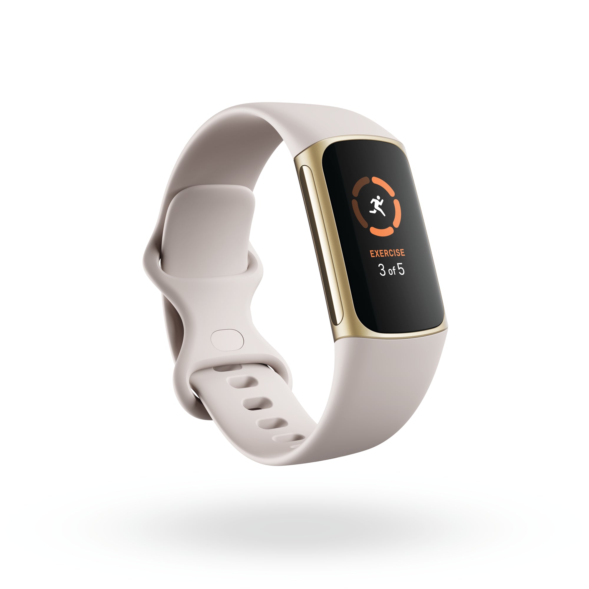 Fitbit Charge 5 Tracker - Soft Gold/Lunar White – Pure