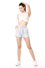 Load image into Gallery viewer, Idony Paper Bag Denim Shorts
