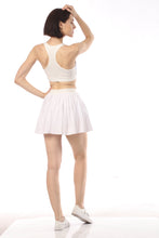 Load image into Gallery viewer, Daria Pleated Skort - White
