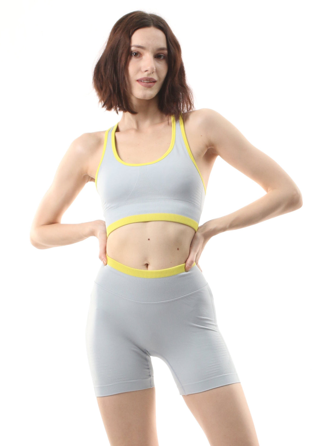 Riley Seamless Contrast Piping Sports Bra