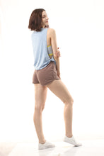 Load image into Gallery viewer, Callie Cotton Track Shorts - Taupe
