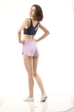 Load image into Gallery viewer, Callie Cotton Track Shorts - Lilac
