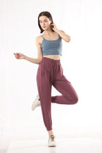 Load image into Gallery viewer, VOiLA! activewear Garterized Joggers - Grape
