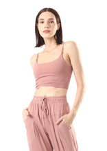 Load image into Gallery viewer, VOiLA! activewear Low Back Sports Top - Old Rose
