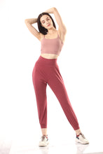 Load image into Gallery viewer, VOiLA! activewear Cross Back Joggers - Maroon

