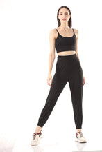 Load image into Gallery viewer, VOiLA! activewear Cross Back Joggers - Black
