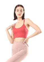 Load image into Gallery viewer, VOiLA! activewear Criss Cross Back Sports Bra - Strawberry
