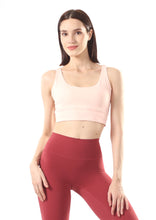 Load image into Gallery viewer, VOiLA! activewear Cross Back Sports Bra - Powder Pink
