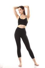 Load image into Gallery viewer, VOiLA! activewear Criss Cross Back Sports Bra - Black

