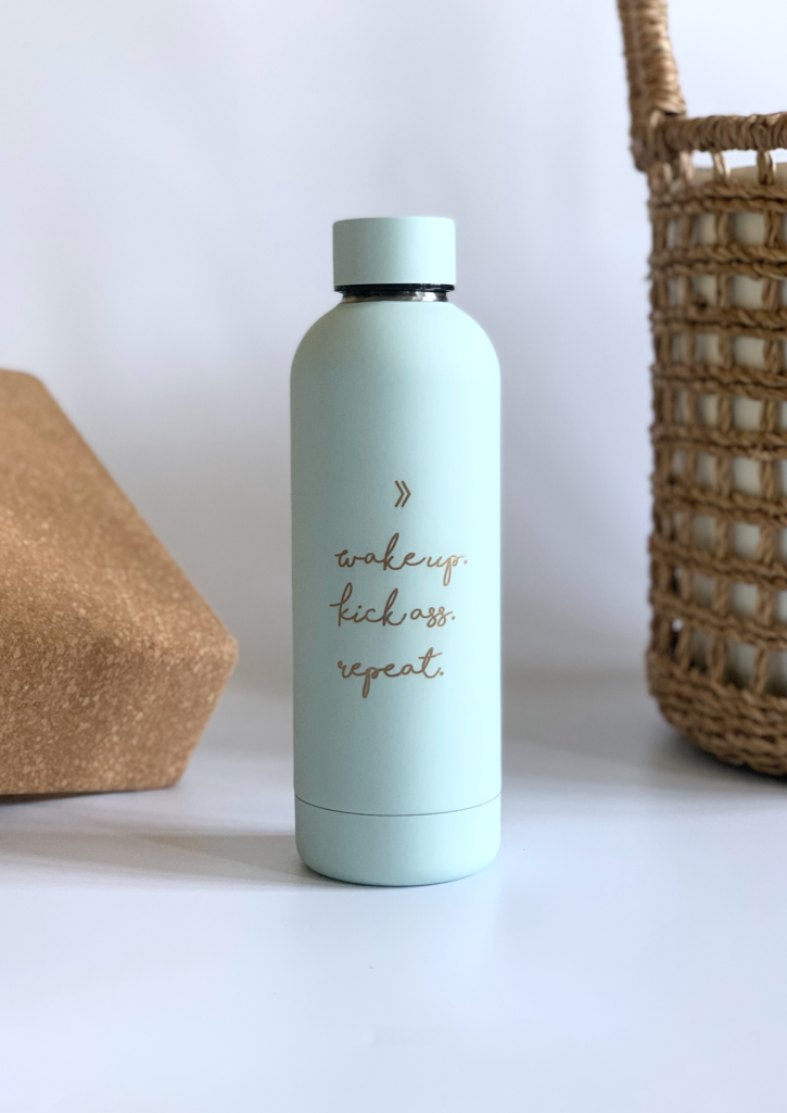Wake Up Insulated Water Bottle