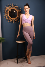 Load image into Gallery viewer, Serla Twisted Front Crop Top - Lilac
